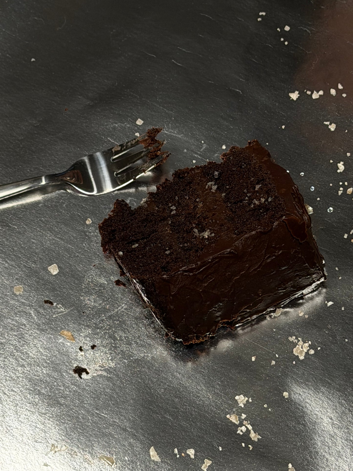 Smoked Salt Chocolate Cake